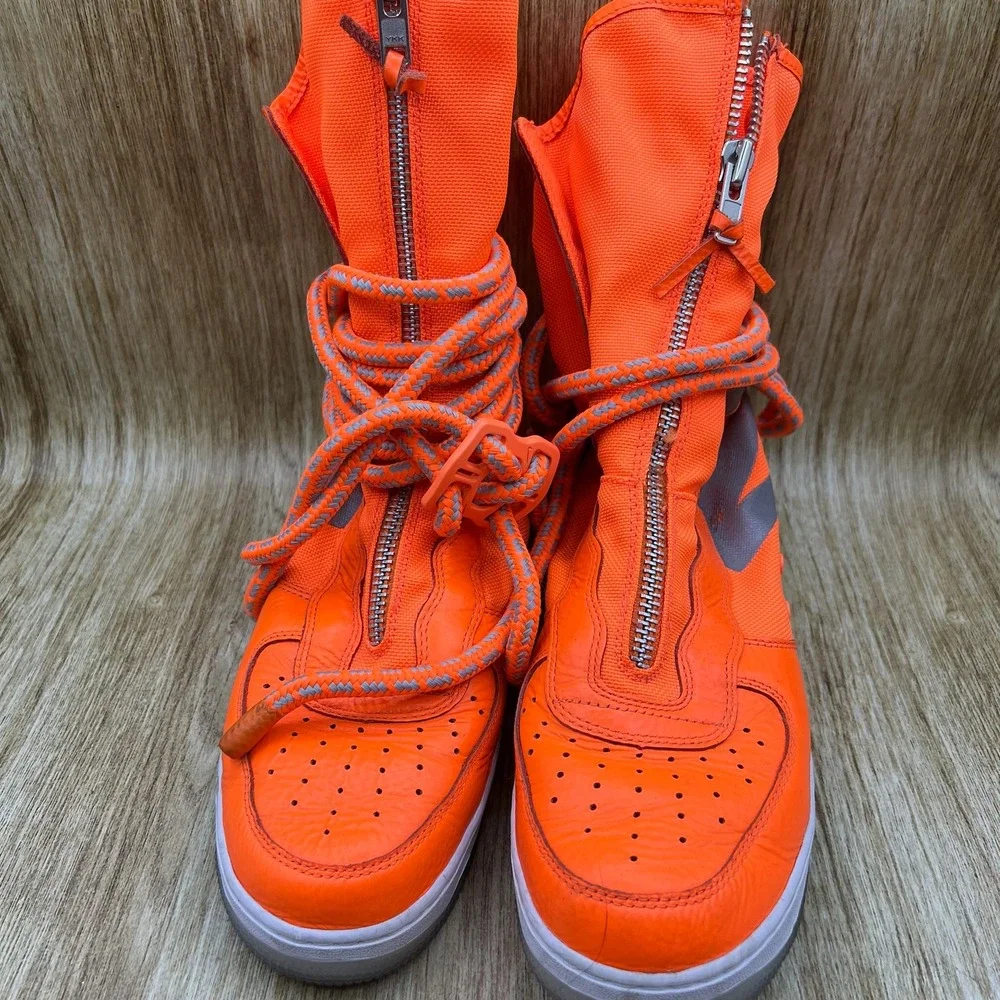 Nike SF Air Force 1 High Men's Size‎ 9 Total Orange Sneakers Shoes AA1128-800